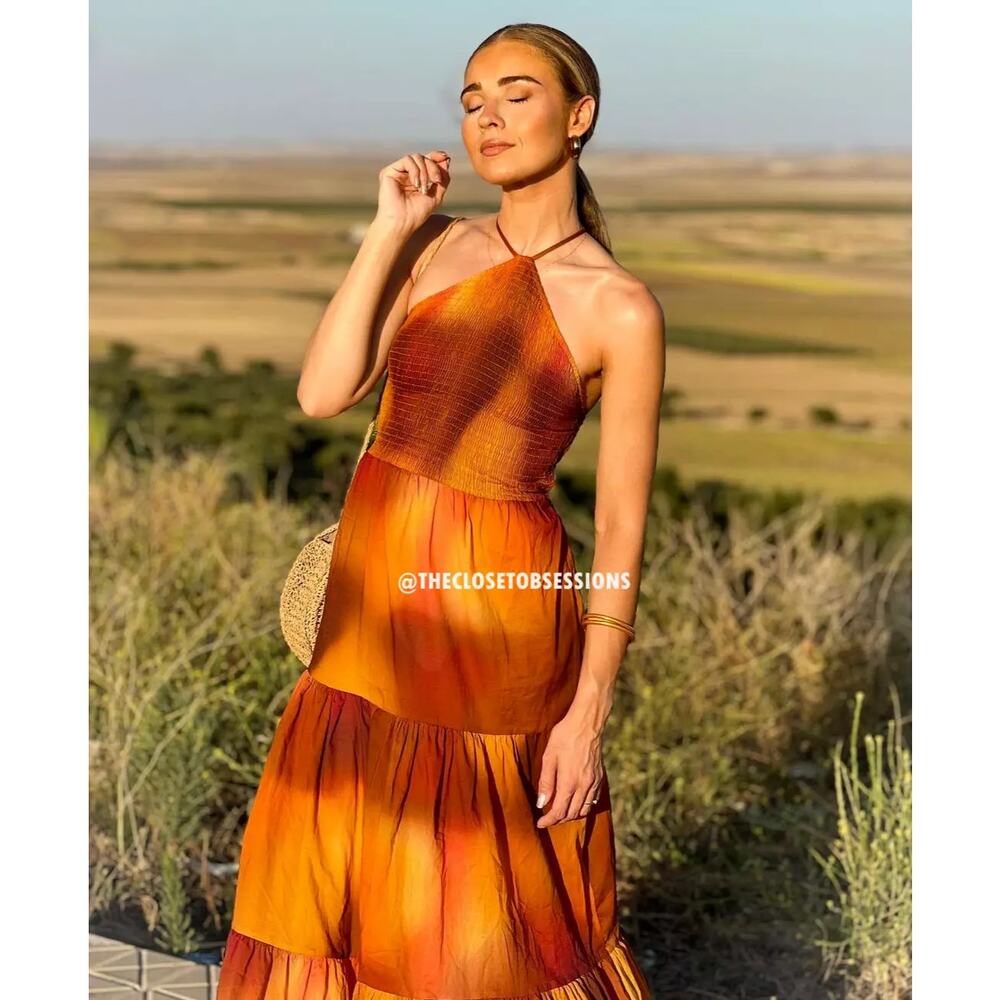 RARE!!! ZARA BLOGGER FAVE!!! Halter Maxi Dress NWT (Size M) - Picture 9 of 16